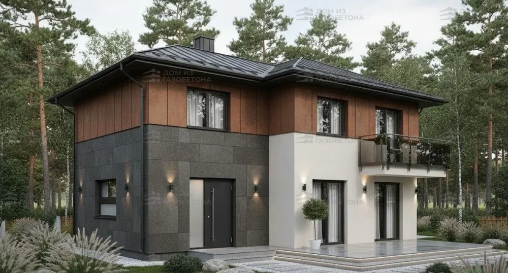 Проект Двухэтажный дом 7 на 16, 135 м2