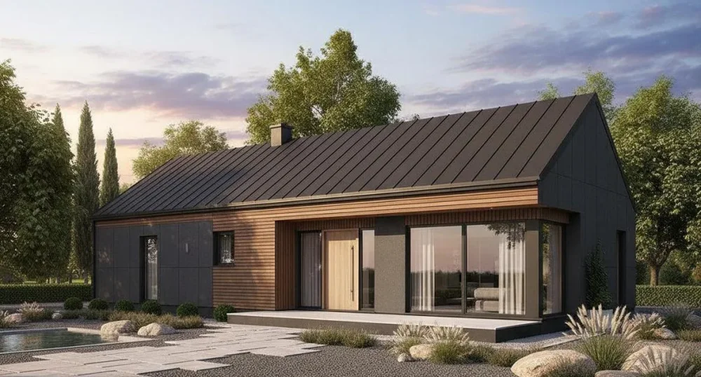 Проект Одноэтажный дом 13 на 17, 136 м2