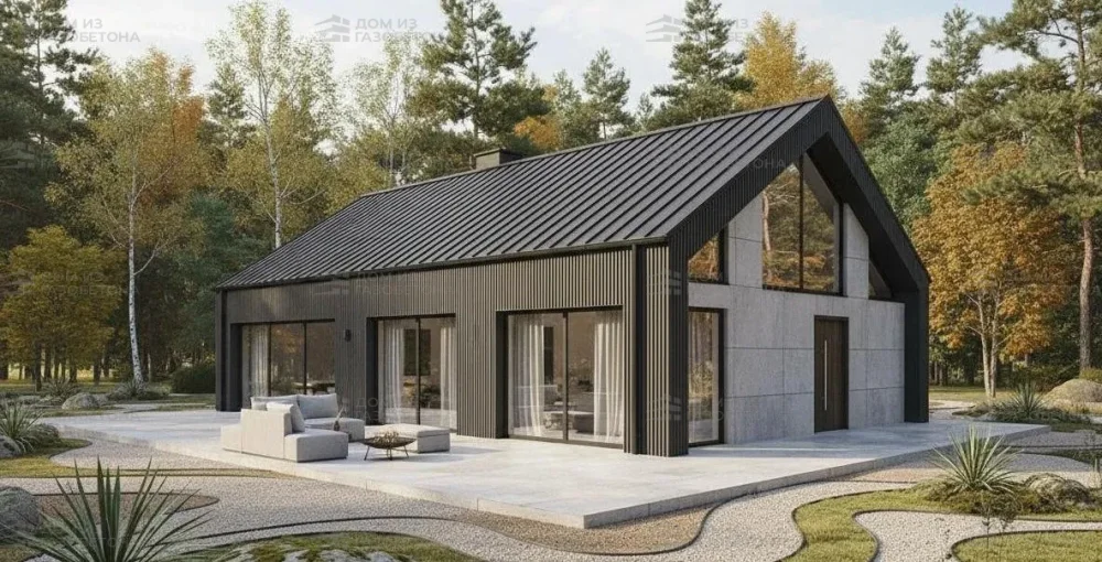 Проект Одноэтажный дом 15 на 12, 126 м2