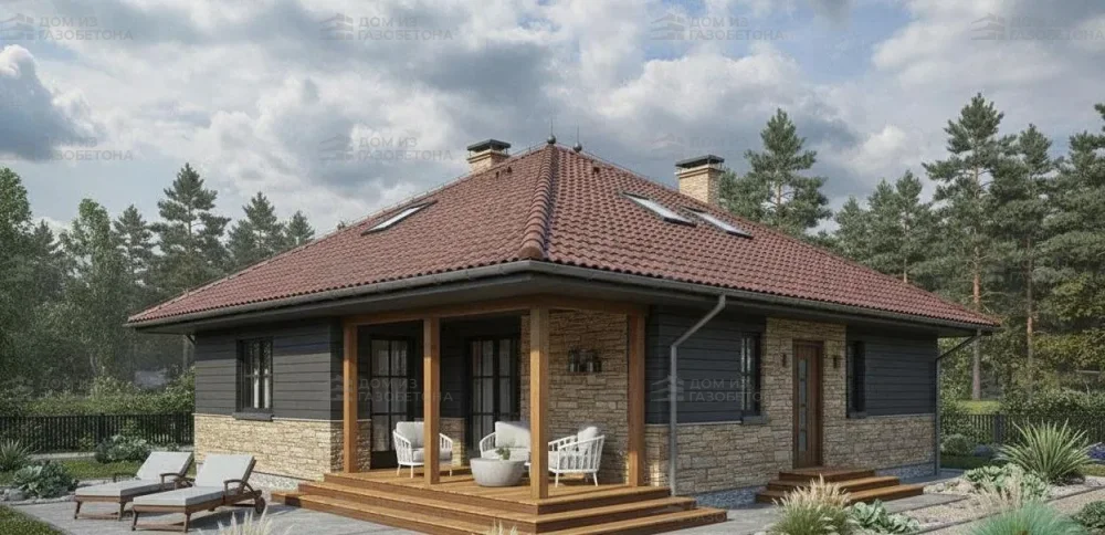 Проект Двухэтажный дом 11 на 15, 184 м2