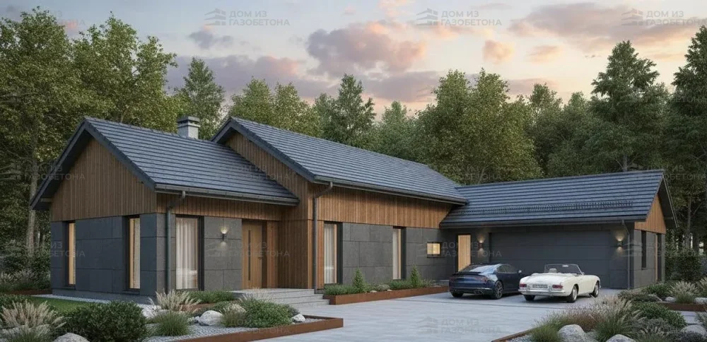 Проект Одноэтажный дом 22 на 10, 149 м2