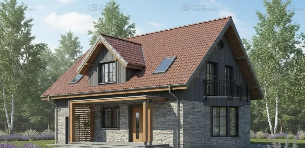 Проект Двухэтажный дом 14 на 11, 208 м2