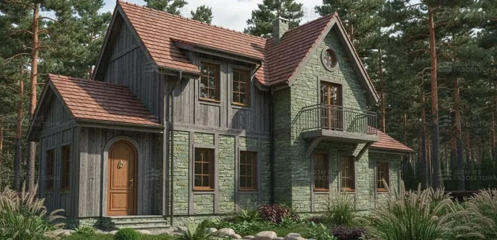 Проект Двухэтажный дом 15 на 11, 131 м2