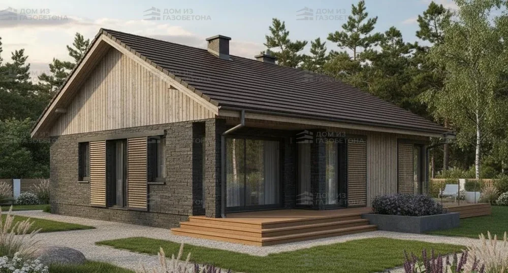 Проект Одноэтажный дом 15 на 13, 123 м2